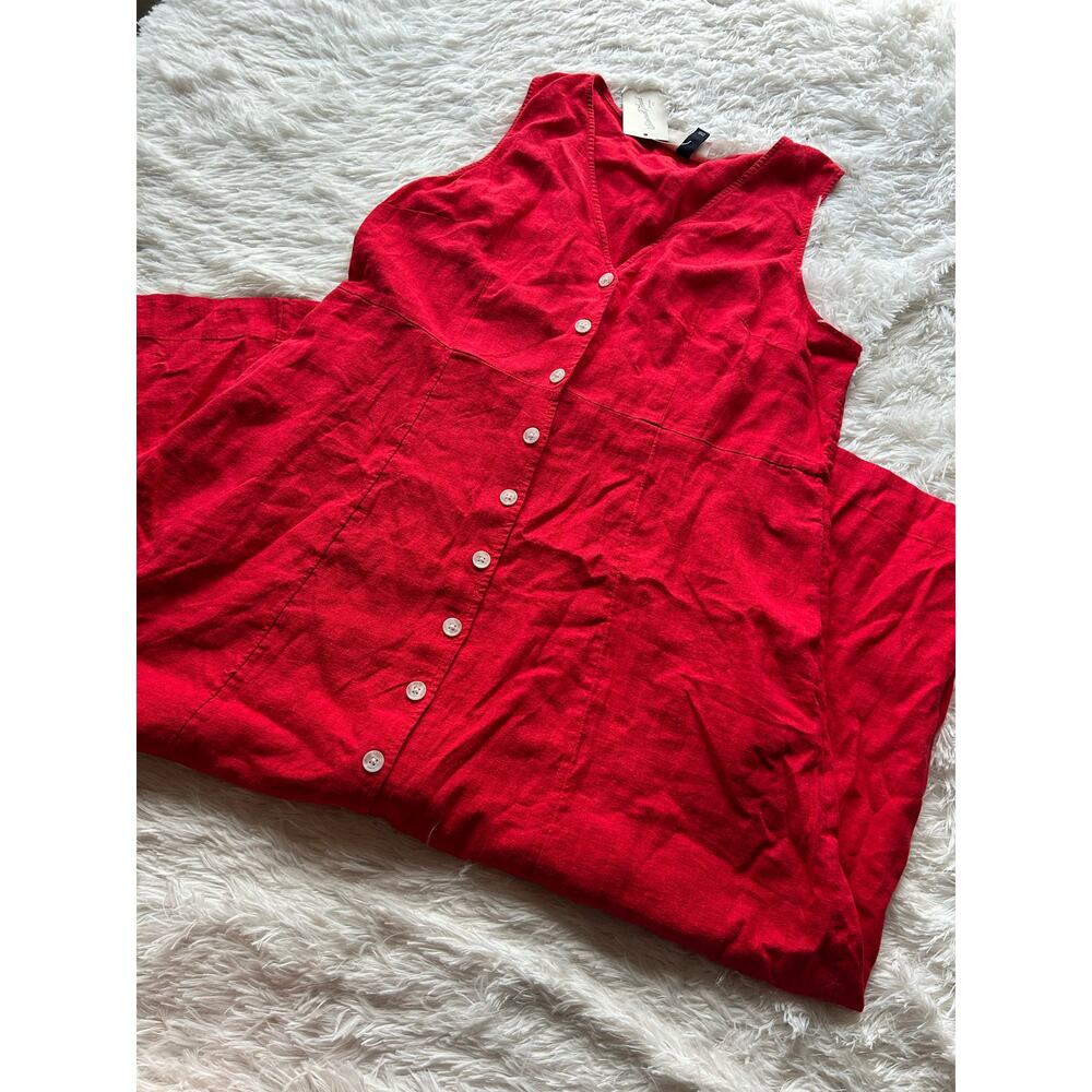 Universal Thread Red Button Front Maxi Dress XL L… - image 1